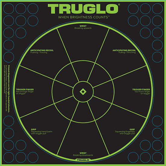 TRUGLO TARGET HANDGUN DIAG 12X12 6PK - Sale